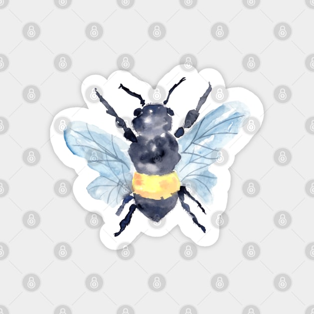 Watercolor Bee Pollinators with florals Sticker by Harpleydesign